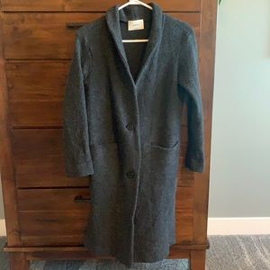 Wilfred wool coat dark grey